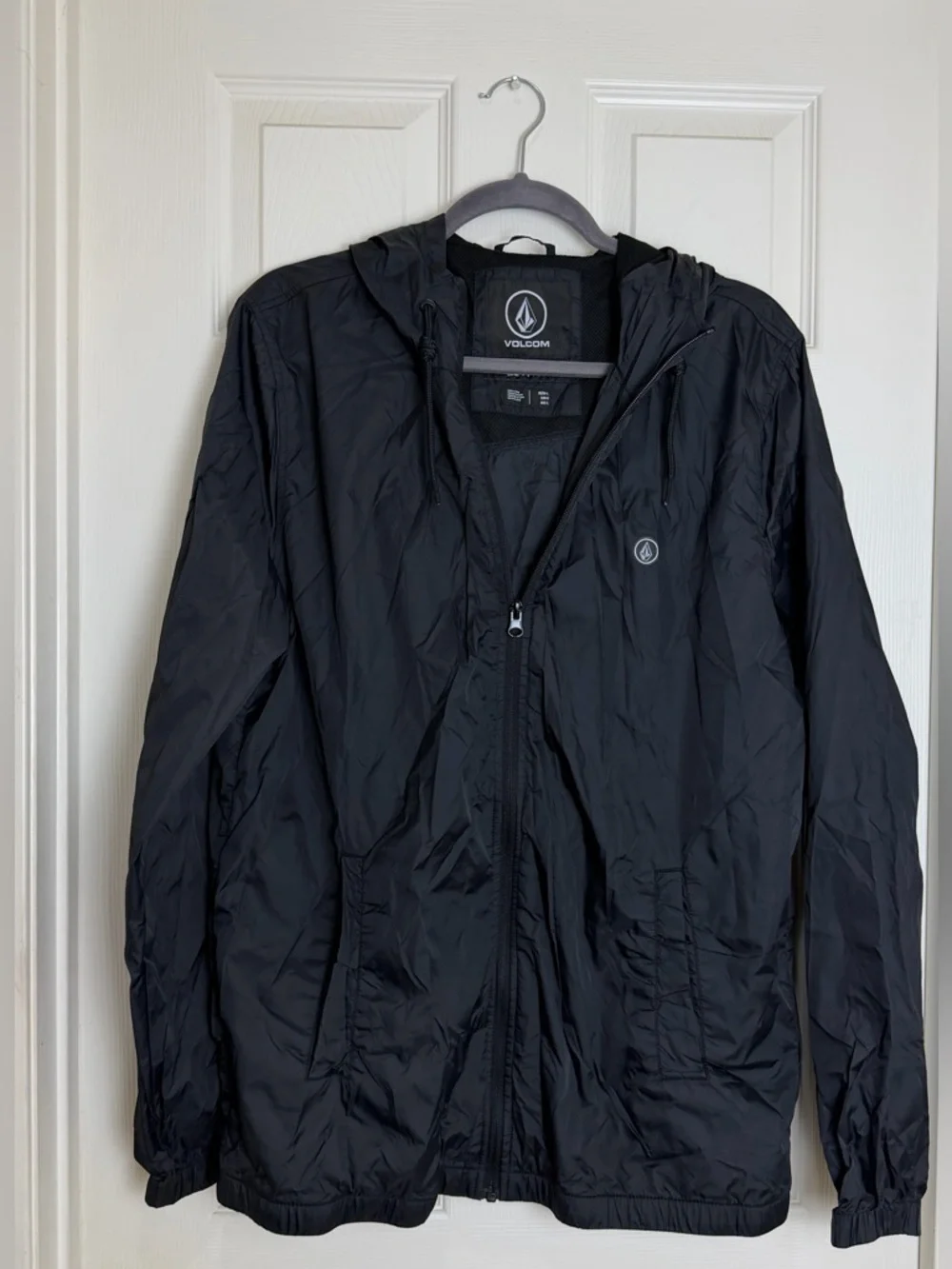 Volcom Men's Ermont Hooded Windbreaker Jacket size L
